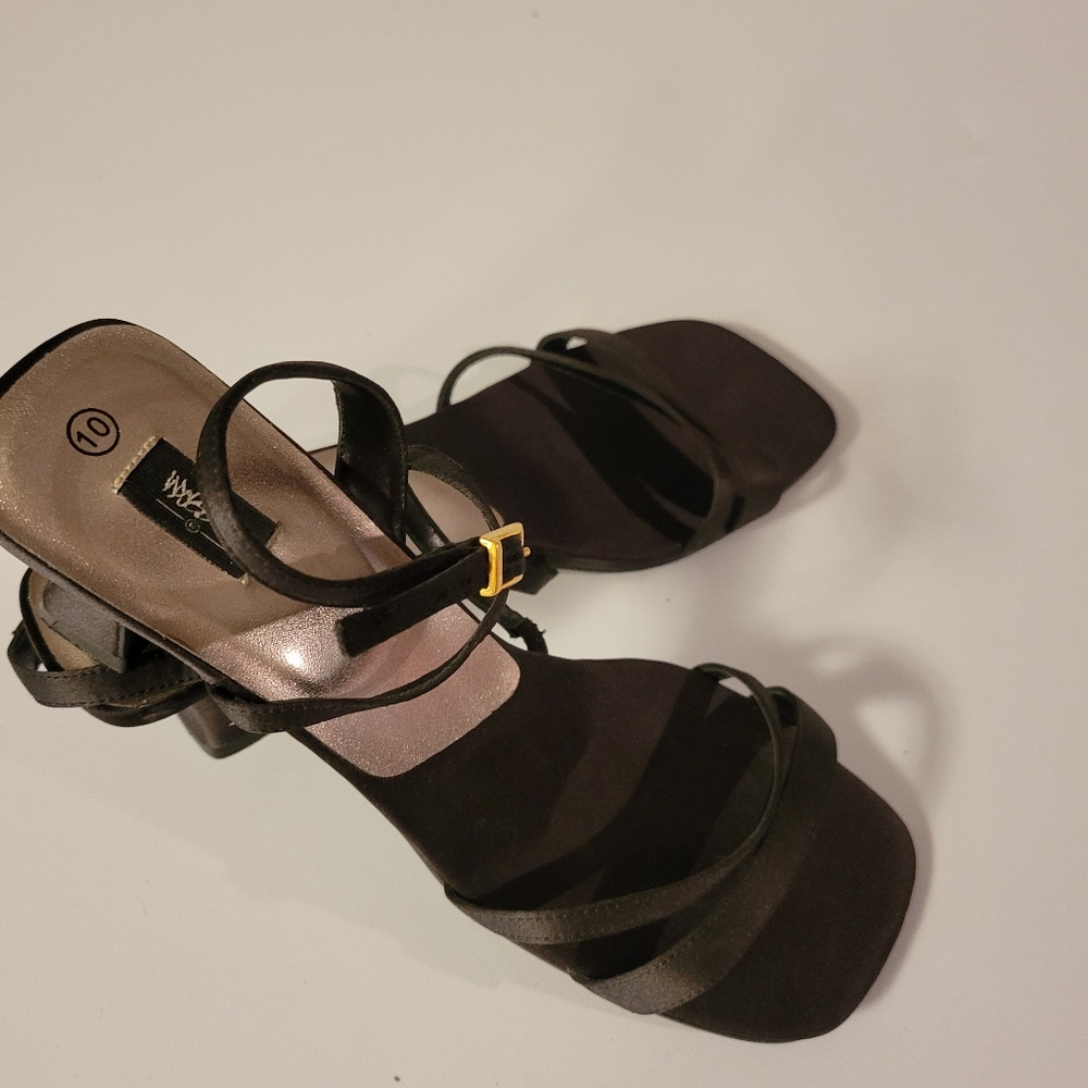 Women's black dressy sandals